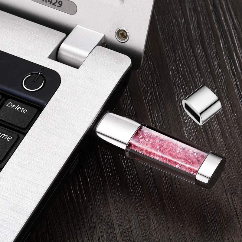 GARRULAX USB Flash Drive, 8GB / 16GB / 32GB USB2.0 USB Memory Stick Date Storage Pendrive Thumb Drives (32GB, Light Pink) - Image 4